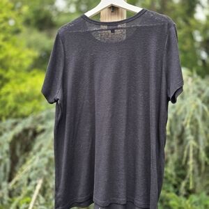 Torrid Cooling Linen Blend Black Women's Short Sleeve Tee